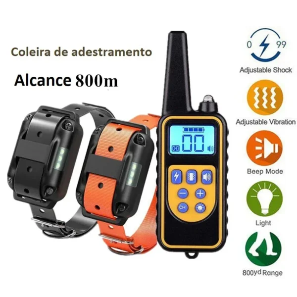 Coleira de adestramento ipx67