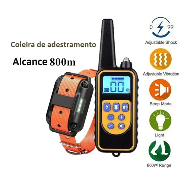 Coleira de adestramento ipx67